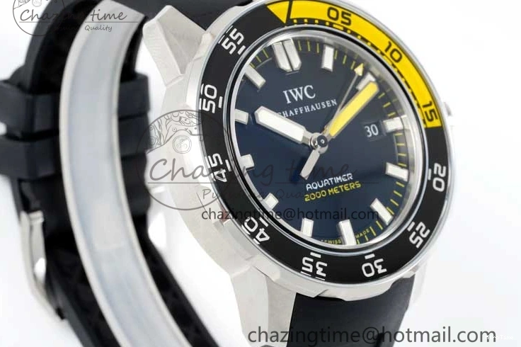MIROTIME 0429 Bright Aquatimer Automatic SS RSF 1:1 Best Edition Black Yellow Dial on Black Rubber Strap A 7068